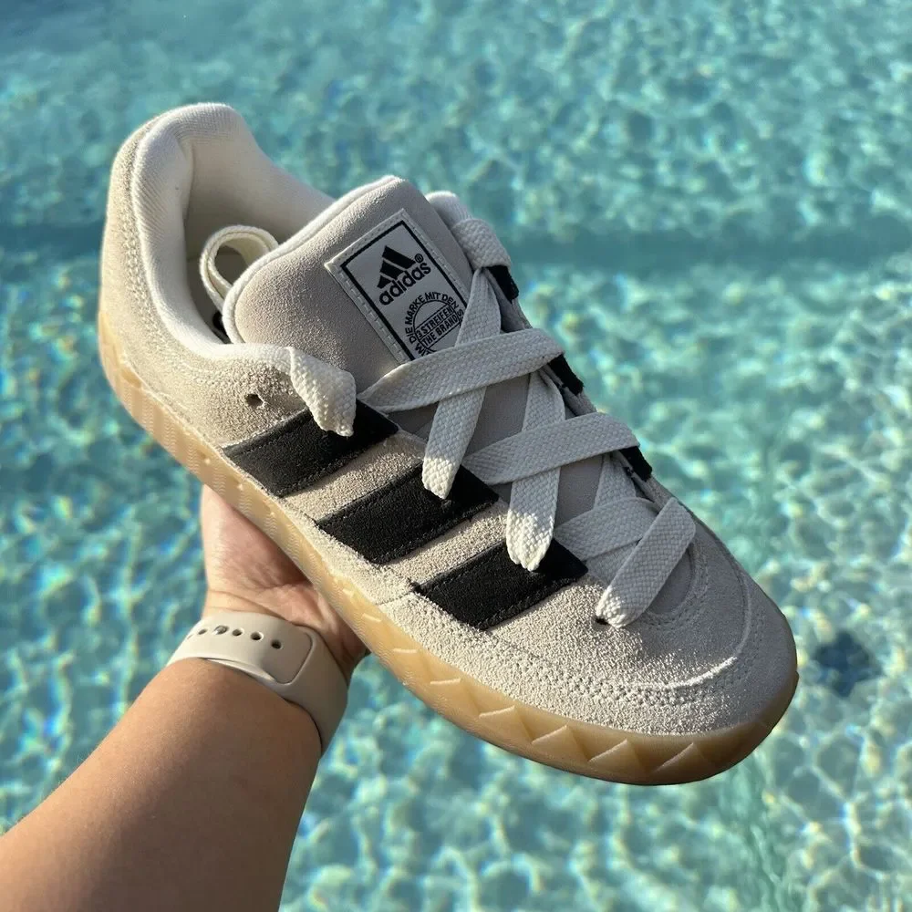 MEN'S Adidas Adimatic Low Sneaker Off White IE2226 - Picture 5 of 10